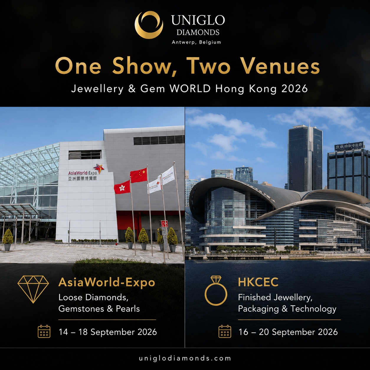 JGW Hong Kong 2026 Dates and Venues