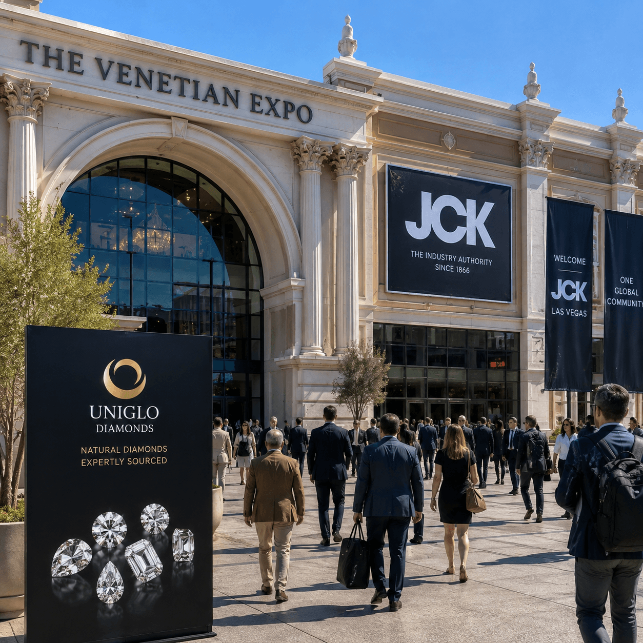 Uniglo Diamonds al JCK Las Vegas 2027