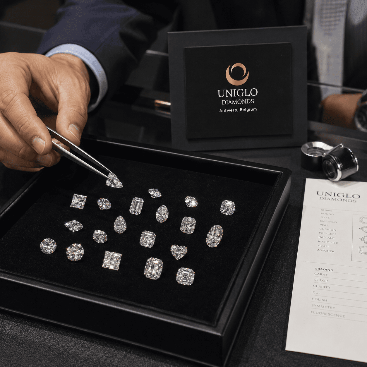 Competenza di approvvigionamento di diamanti basata ad Anversa