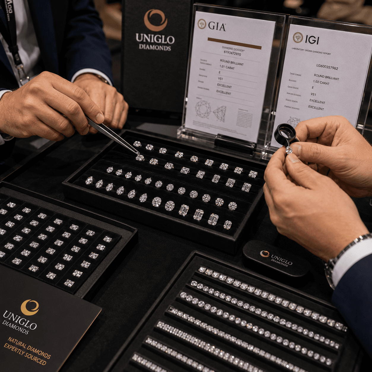 Incontra Uniglo Diamonds al JCK Las Vegas 2027