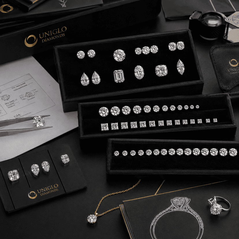 Natural diamonds for bridal and fine jewellery manufacturing