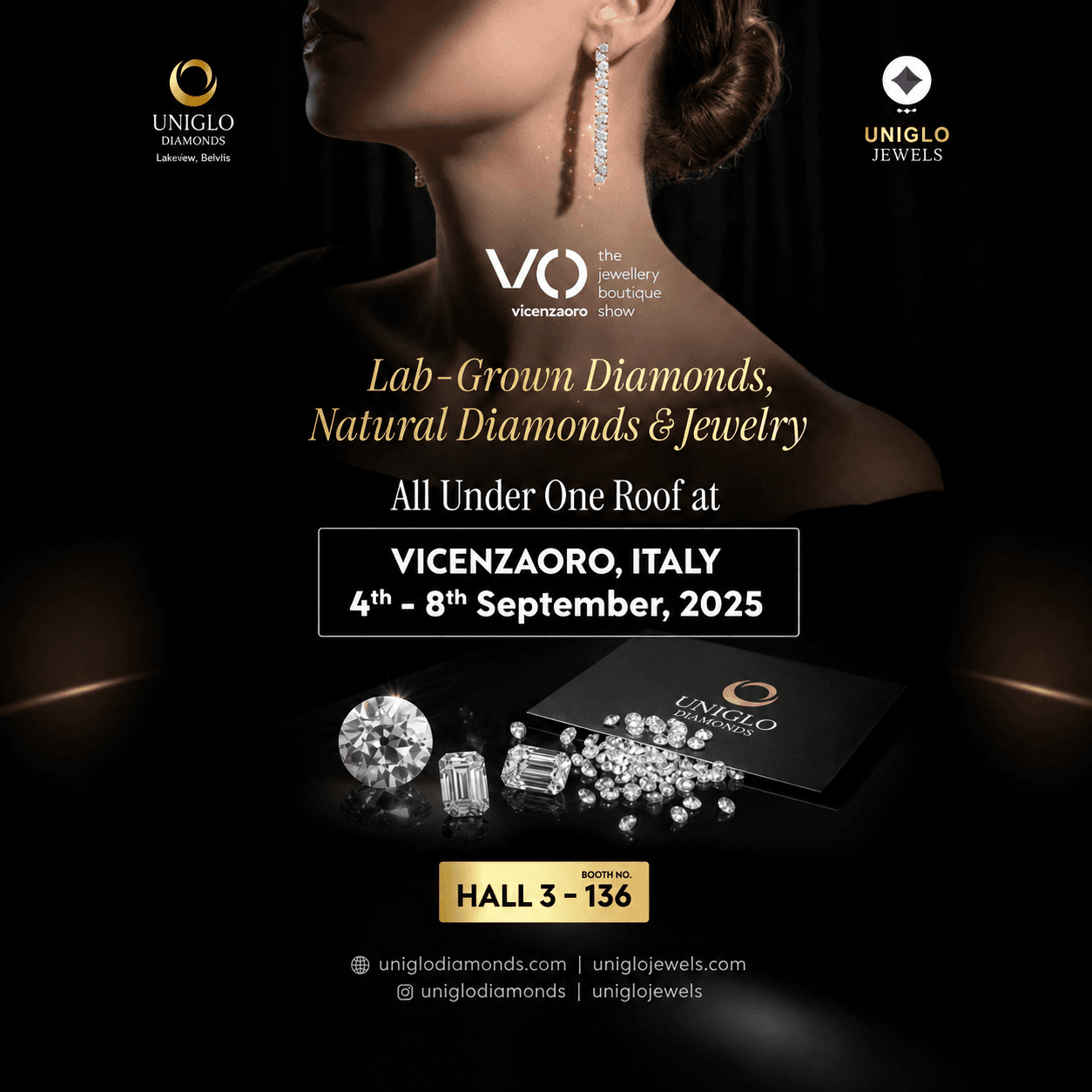 Uniglo Diamonds at Vicenzaoro September 2026