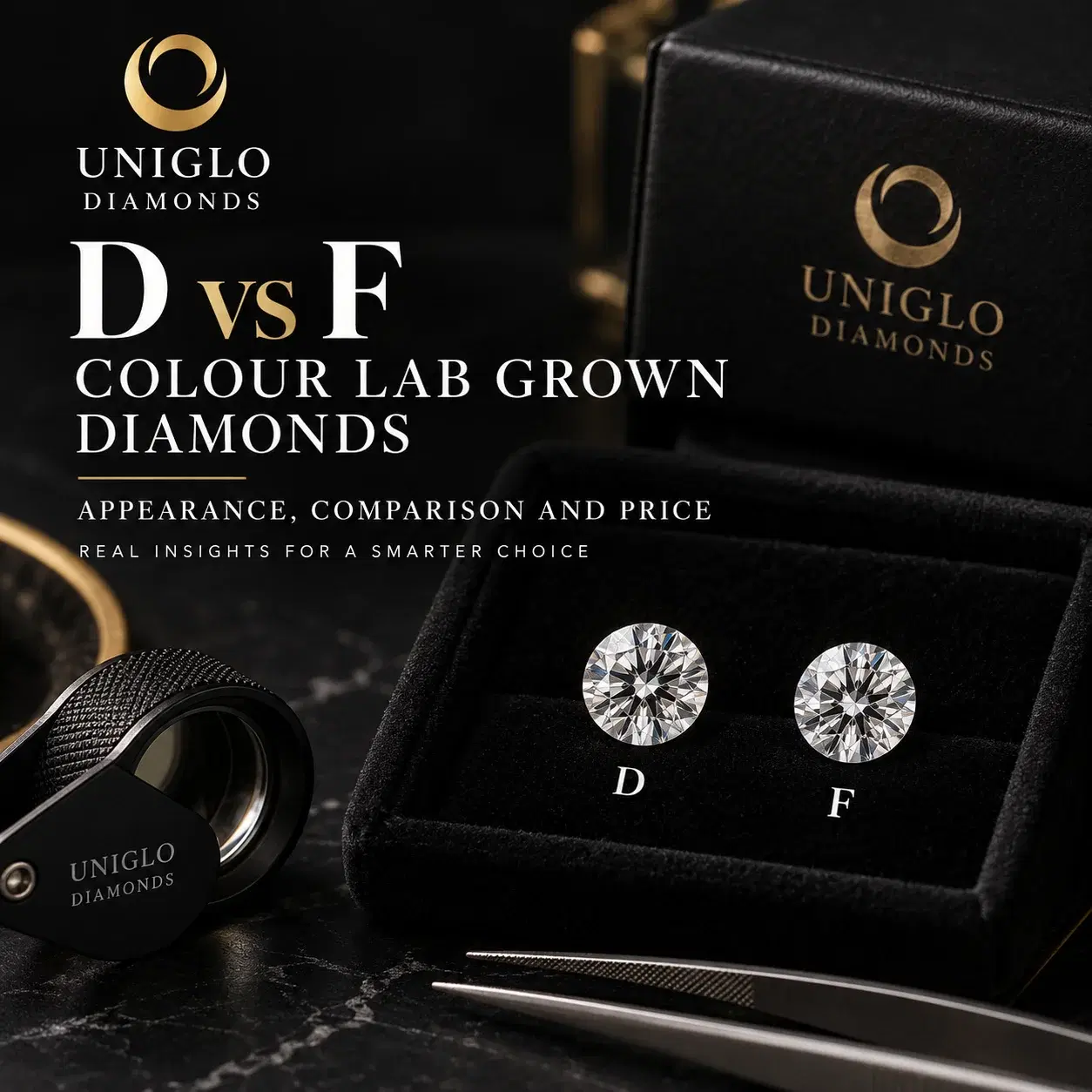 D vs F Colour Lab Grown Diamonds