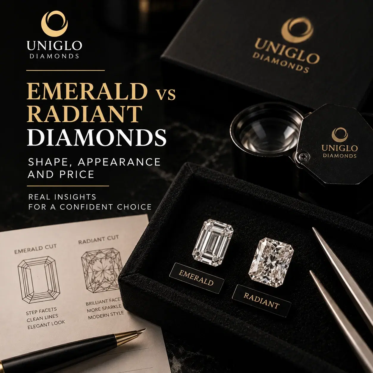 Emerald vs Radiant Diamonds