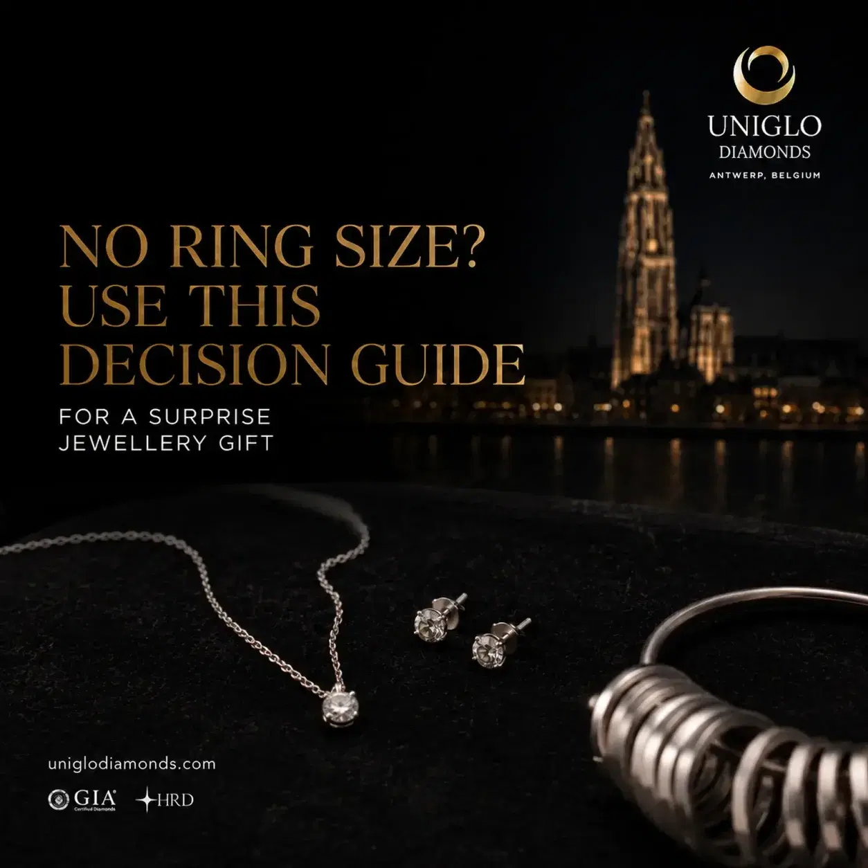 Choosing a surprise jewellery gift when you do not know her ring size