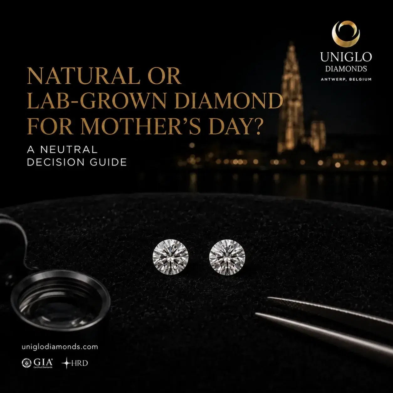 Comparing a natural and a laboratory-grown diamond gift for Mother’s Day