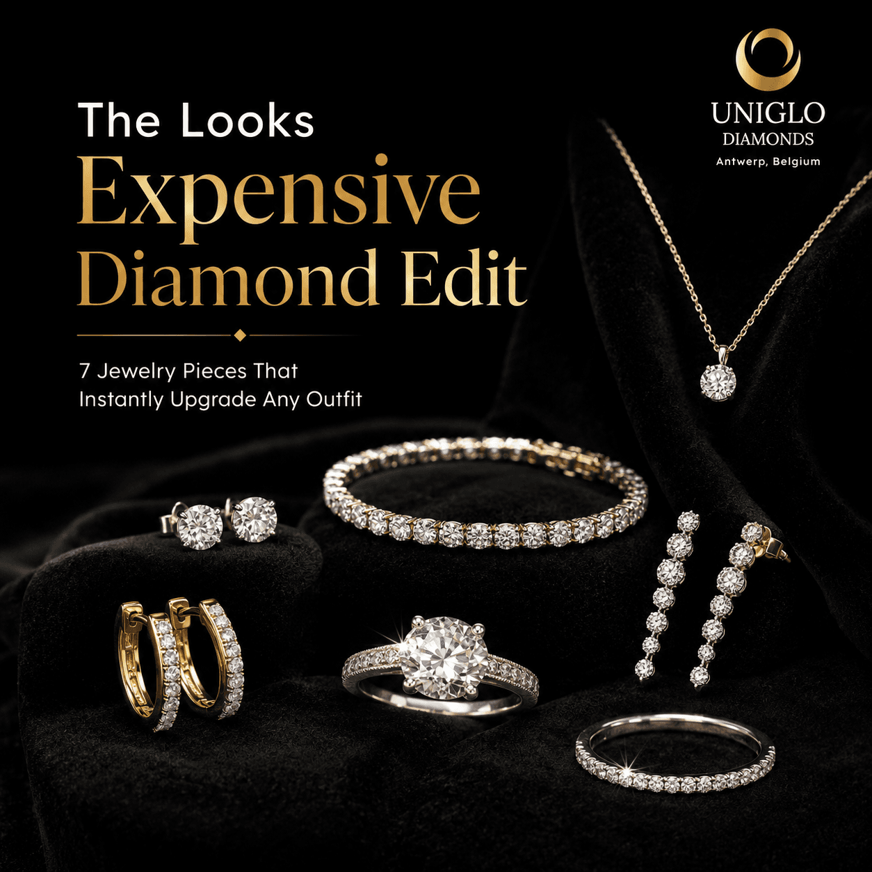 A refined statement diamond ring worn as a personal style accent on the right hand