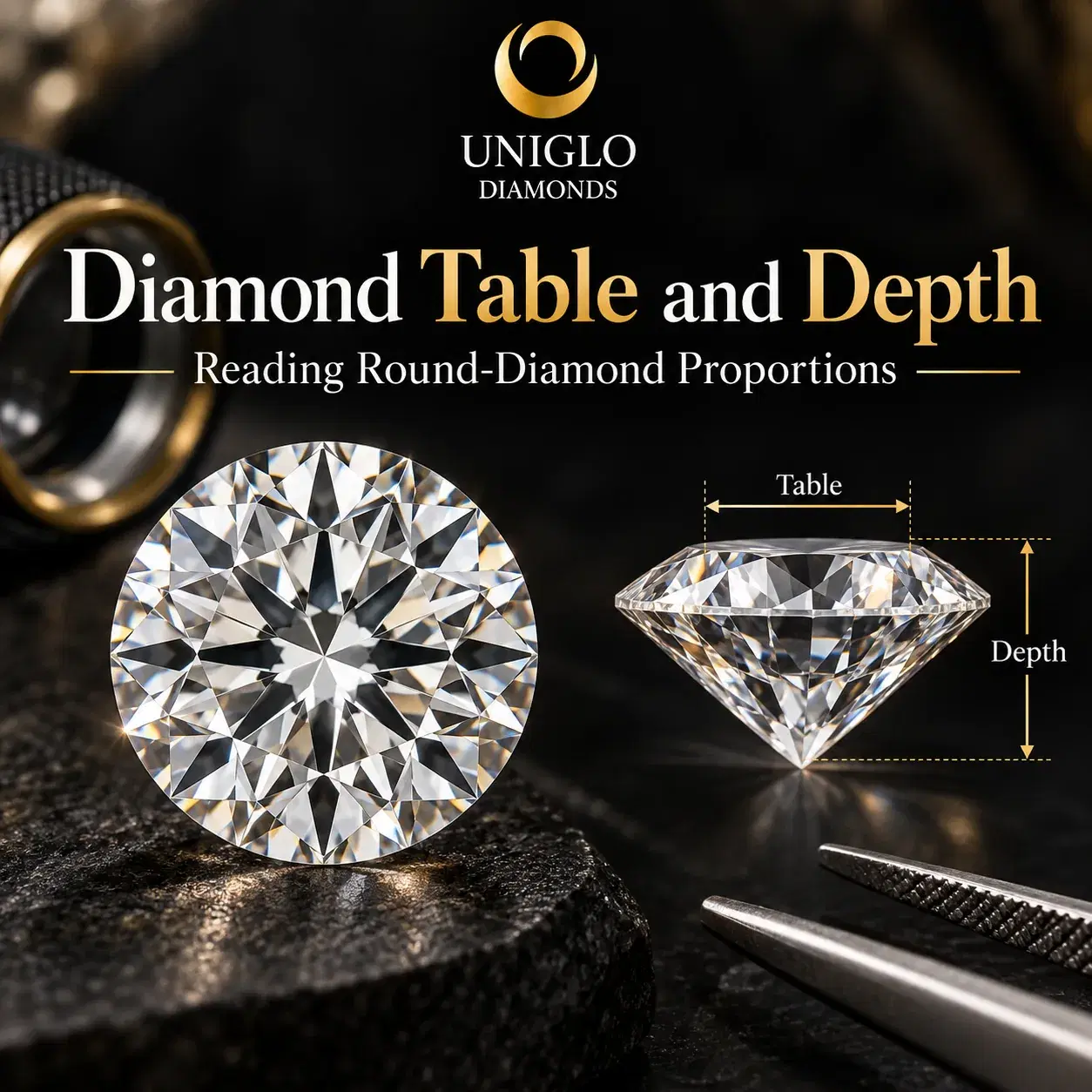 Diamond Table and Depth: Reading Round-Diamond Proportions