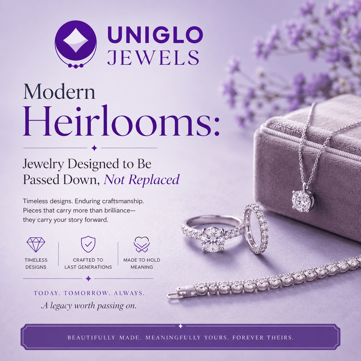 Diamond jewelry worn through generations collecting memories and emotional meaning