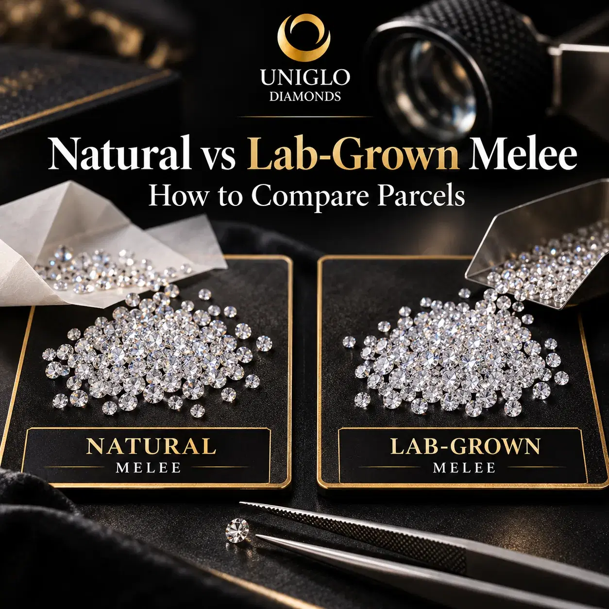 Natural vs Lab-Grown Melee: How to Compare Parcels