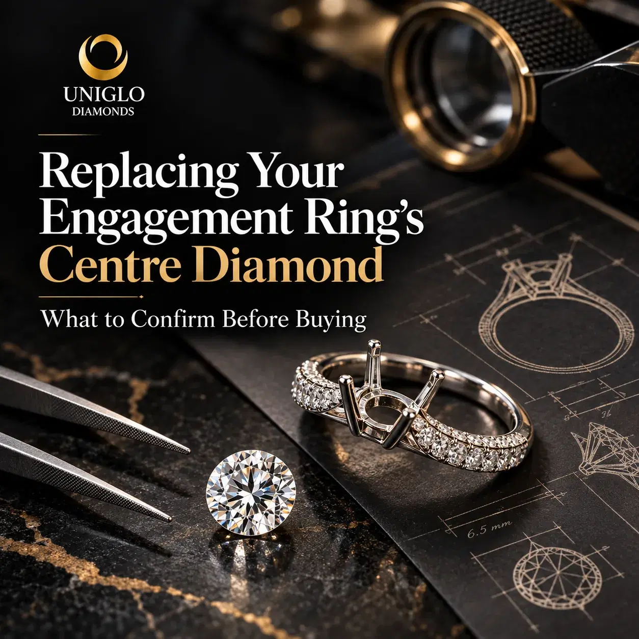 Replacing Your Engagement Ring’s Centre Diamond: What to Confirm Before Buying
