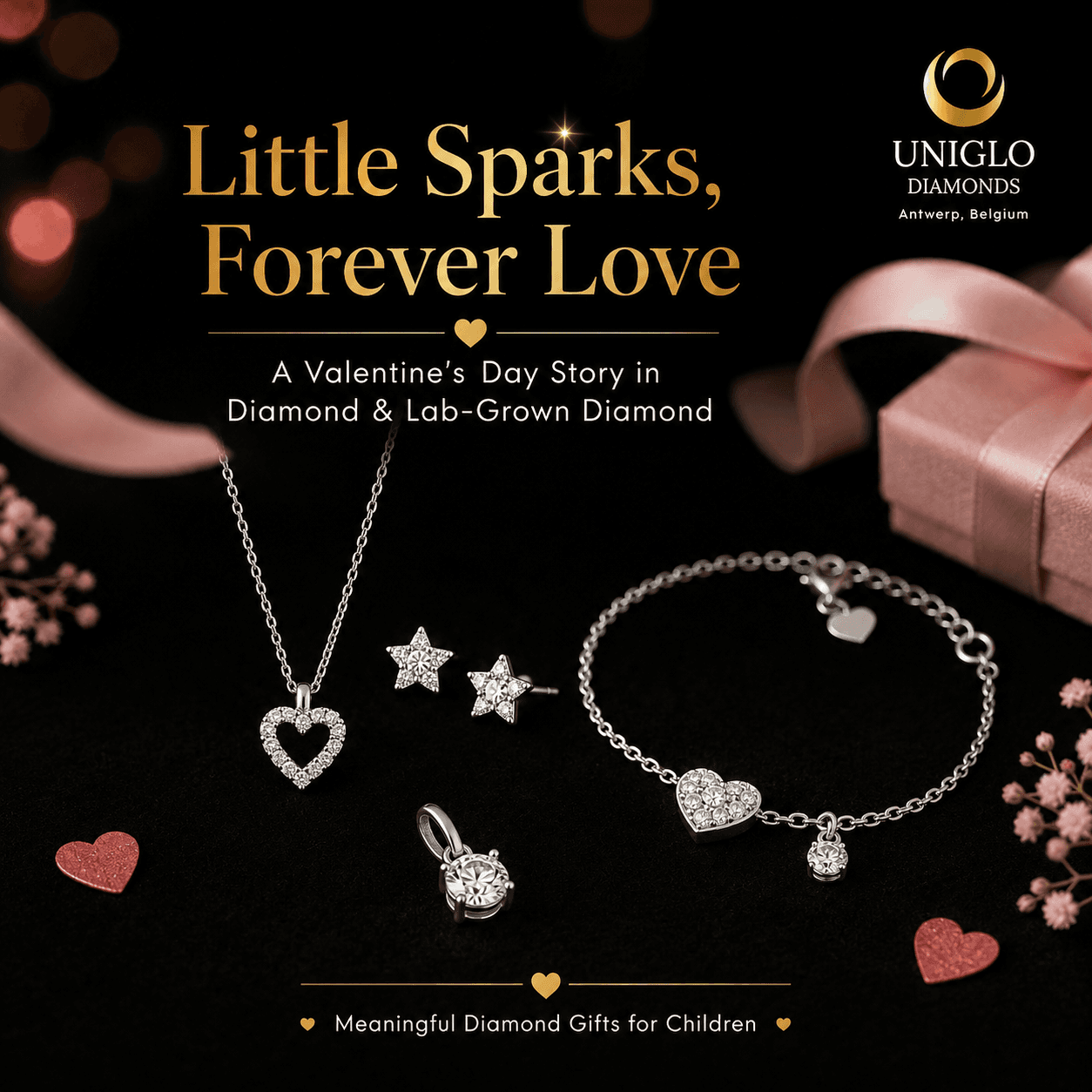 Little Sparks, Forever Love: A Valentine’s Day Story in Diamond and Lab-Grown Diamond