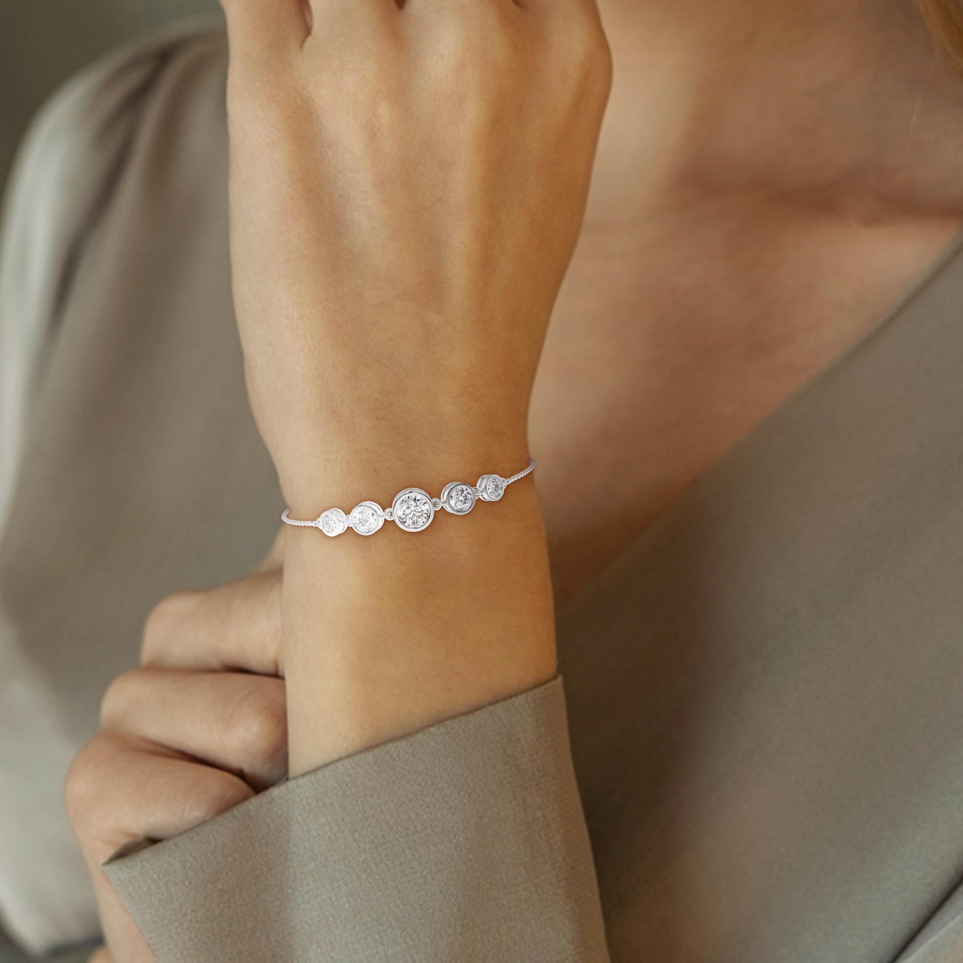 Millie Five Stone Round Fashion Bracelet