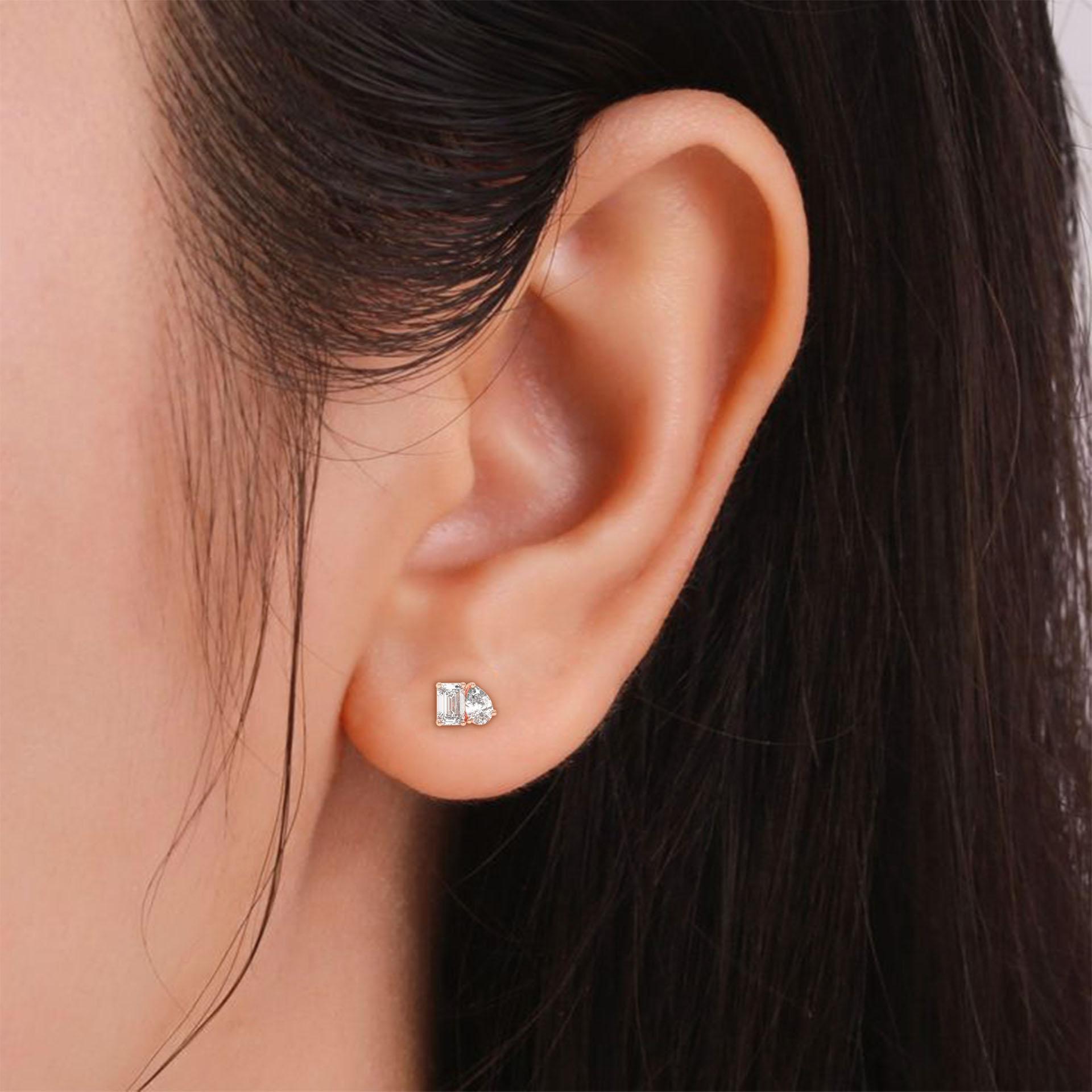 Double Delight Diamond Stud Earrings