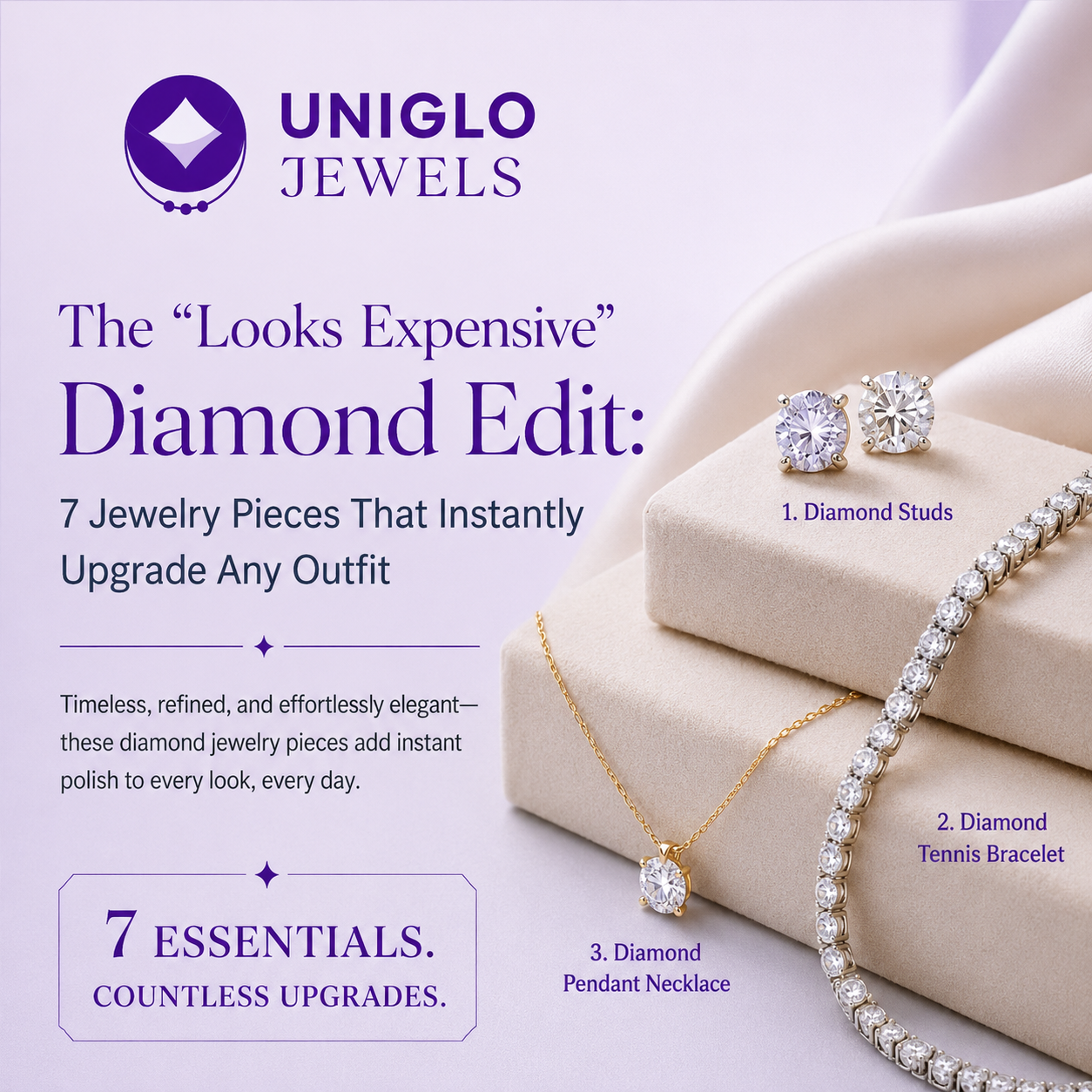 La edición de diamantes "Parece cara": 7 piezas de joyería que mejoran instantáneamente cualquier atuendo
